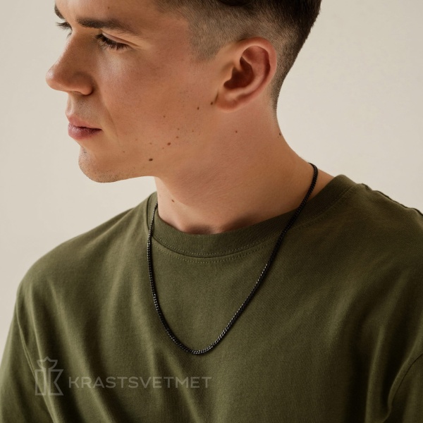 Цепь из серебра 925, плетение «Панцирь»